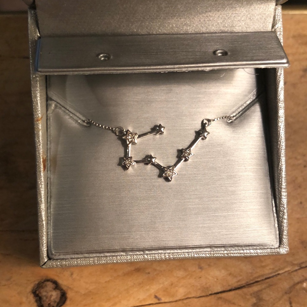 NWOT diamond accent Taurus constellation necklace